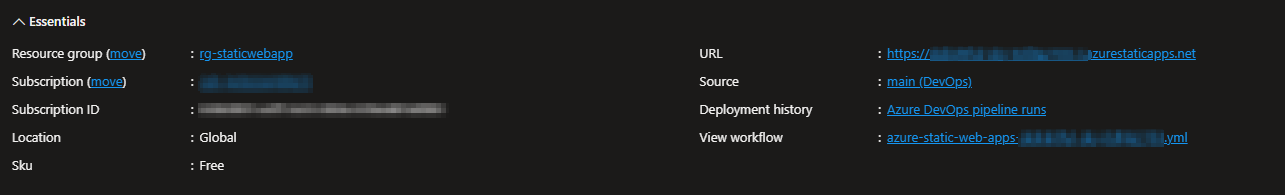 Azure Portal Deployment Source Pre