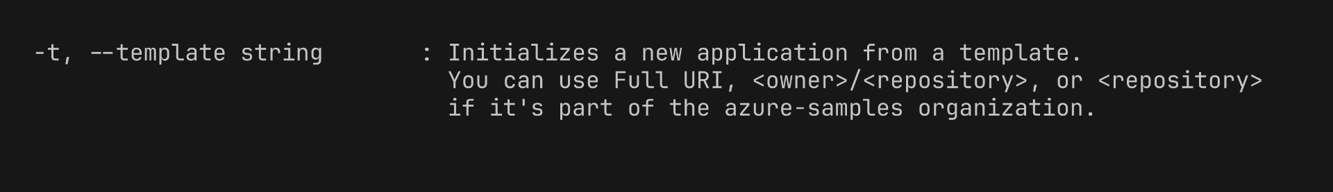 Console Template Flag Description
